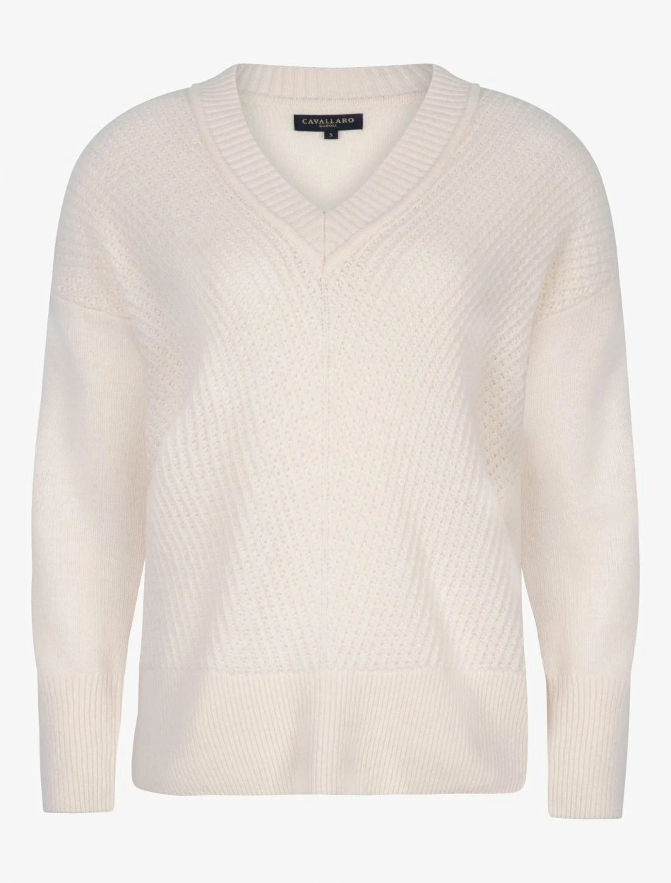 Cavallaro Napoli Nina Trui Off White 7 Cavallaro Napoli Nina Trui Off White - Afbeelding 7