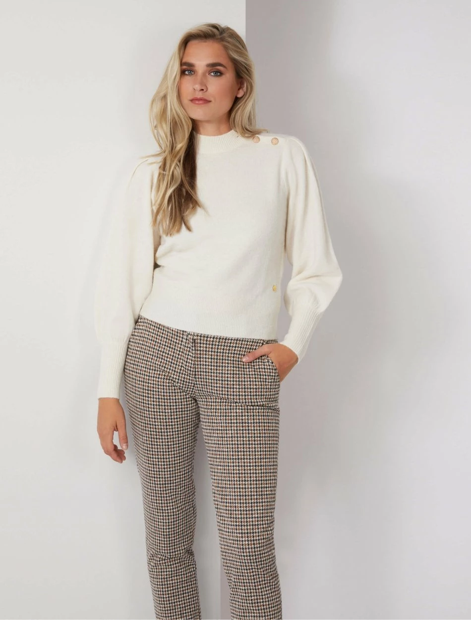 Cavallaro Napoli Isolana Trui Off White 5 Cavallaro Napoli Isolana Trui Off White - Afbeelding 5