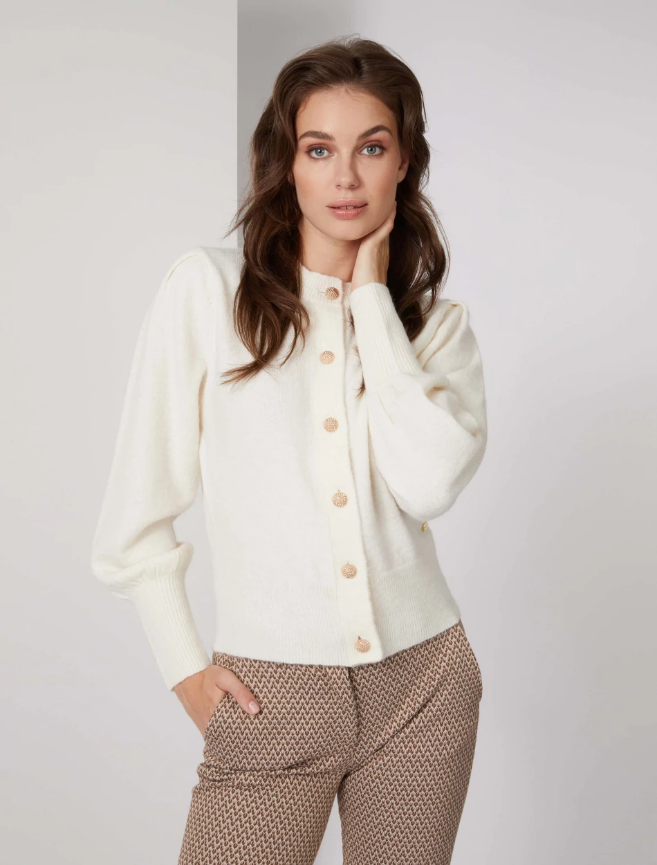 Cavallaro Napoli Isolana Vest Off White 5 Cavallaro Napoli Isolana Vest Off White - Afbeelding 5