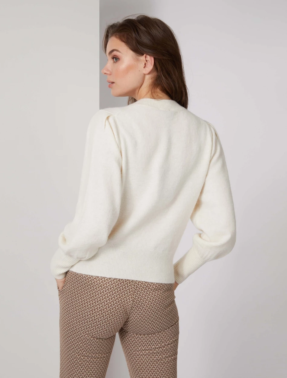 Cavallaro Napoli Isolana Vest Off White 4 Cavallaro Napoli Isolana Vest Off White - Afbeelding 4