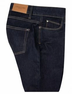 Cavallaro Napoli Sicilia Denim Jeans Donkerblauw -Cavallaro Napoli Shop 261999009 699000 03 positie 502c20voorkant 295