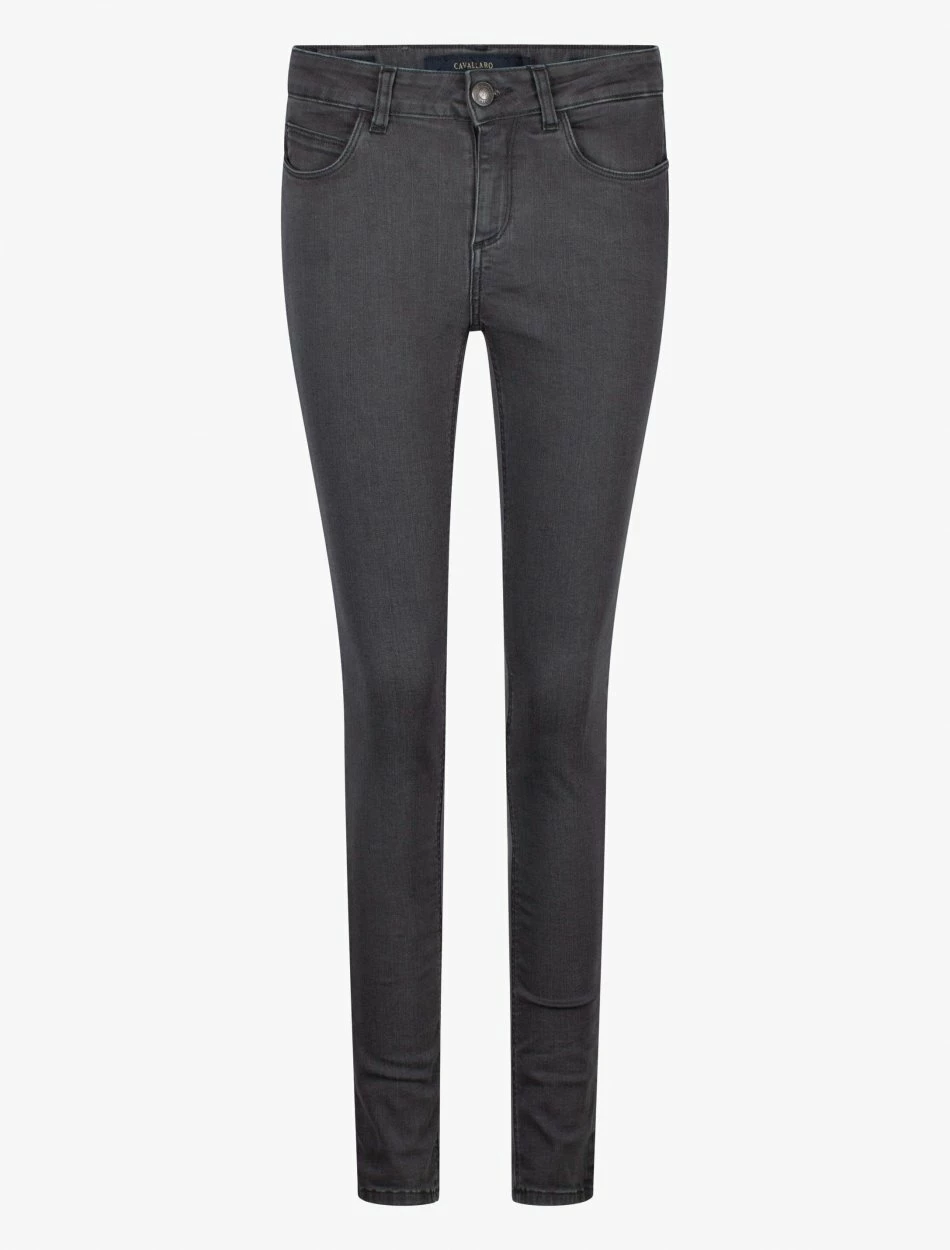 Cavallaro Napoli Sicilia Denim Jeans Grijs Melange 6 Cavallaro Napoli Sicilia Denim Jeans Grijs Melange - Afbeelding 6