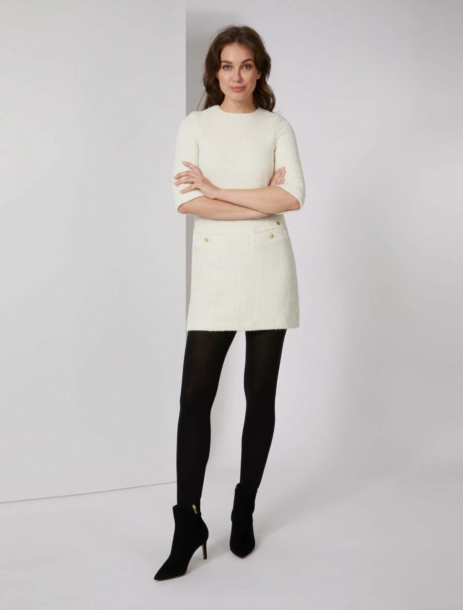 Cavallaro Napoli Basta Jurk Off White 2 Cavallaro Napoli Basta Jurk Off White - Afbeelding 2