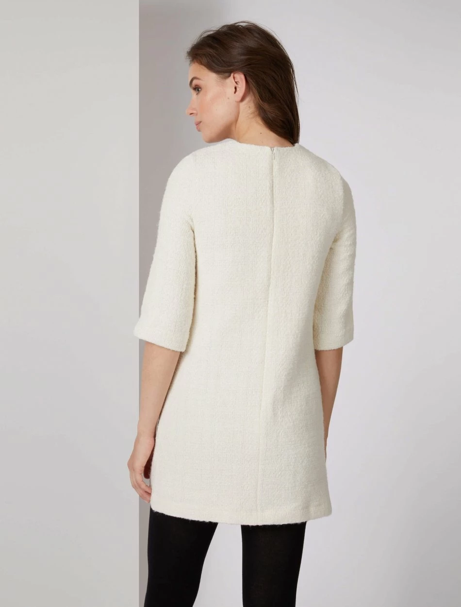 Cavallaro Napoli Basta Jurk Off White 4 Cavallaro Napoli Basta Jurk Off White - Afbeelding 4