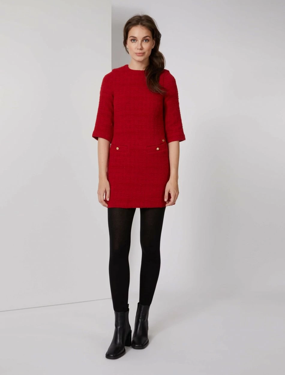 Cavallaro Napoli Basta Jurk Rood 6 Cavallaro Napoli Basta Jurk Rood - Afbeelding 6