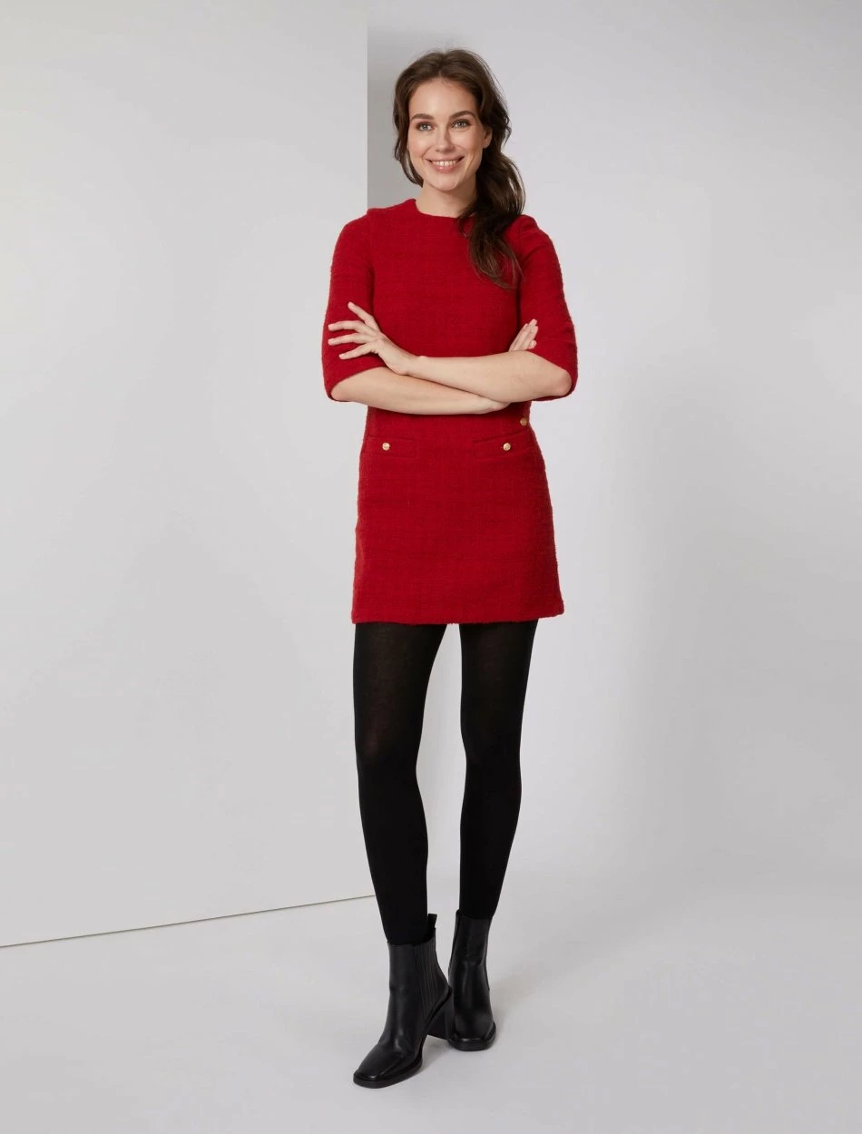 Cavallaro Napoli Basta Jurk Rood 2 Cavallaro Napoli Basta Jurk Rood - Afbeelding 2