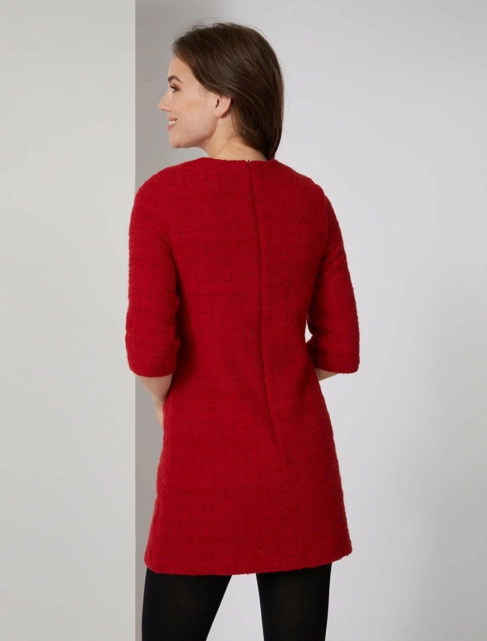 Cavallaro Napoli Basta Jurk Rood 4 Cavallaro Napoli Basta Jurk Rood - Afbeelding 4