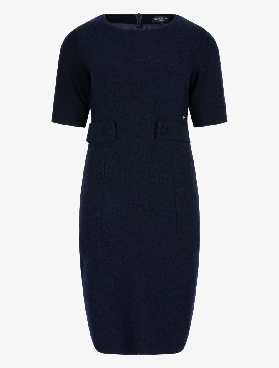 Cavallaro Napoli Clarina Jurk Donkerblauw 5 Cavallaro Napoli Clarina Jurk Donkerblauw - Afbeelding 5
