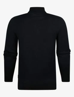 Cavallaro Napoli Merino Half Zip Trui Zwart -Cavallaro Napoli Shop 5302 4 31186