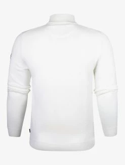 Cavallaro Napoli Merino Half Zip Trui Off White -Cavallaro Napoli Shop 5302 876 31169