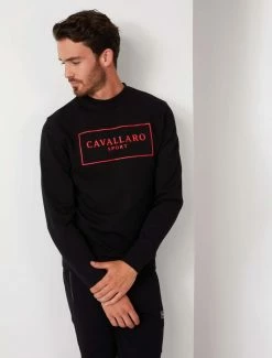 Cavallaro Napoli Ciro Sport Sweater Zwart -Cavallaro Napoli Shop 5327 4 34096